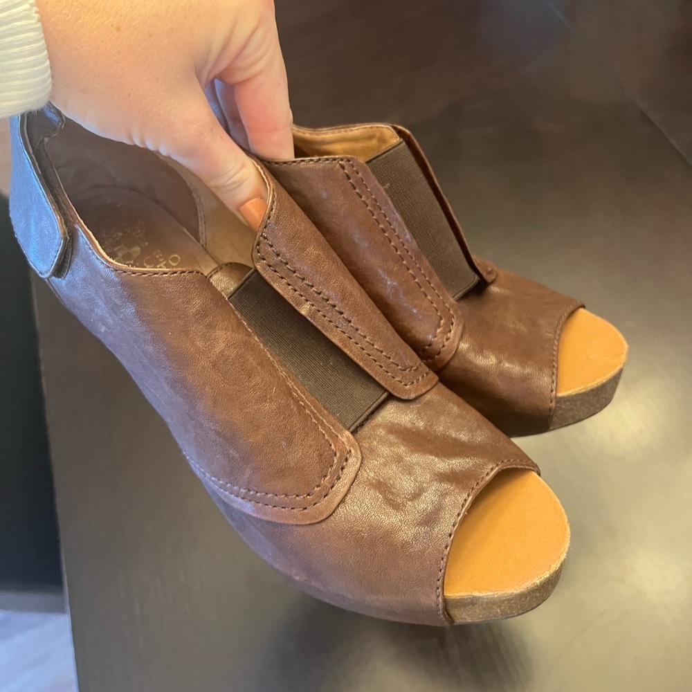 Vince Camuto Leather Heel Bootie